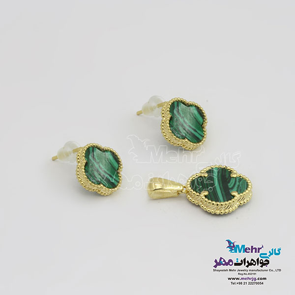 نیم ست طلا - آویز و گوشواره - طرح ونکلیف
