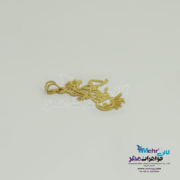 آویز طلا - طرح اسب