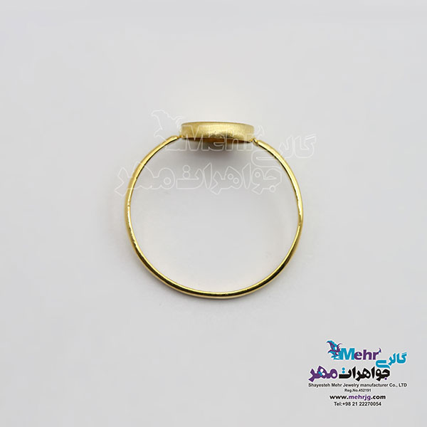 انگشتر طلا - طرح هندسی