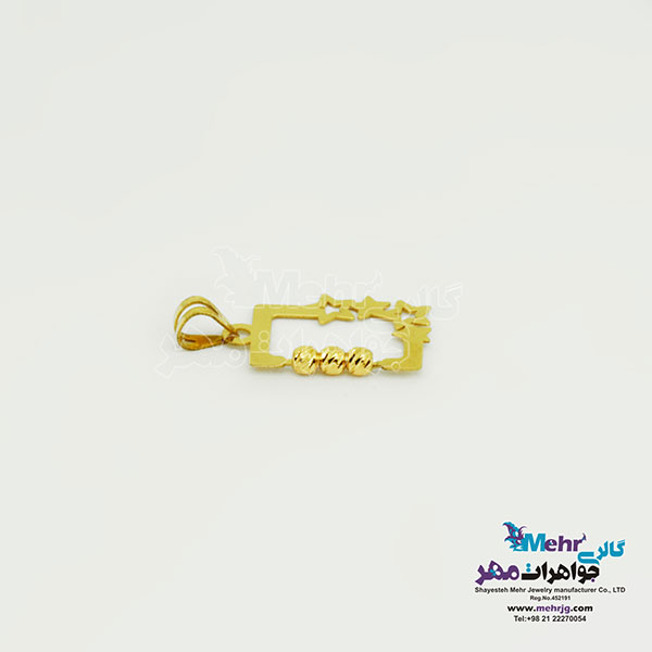 آویز طلا - طرح ستاره