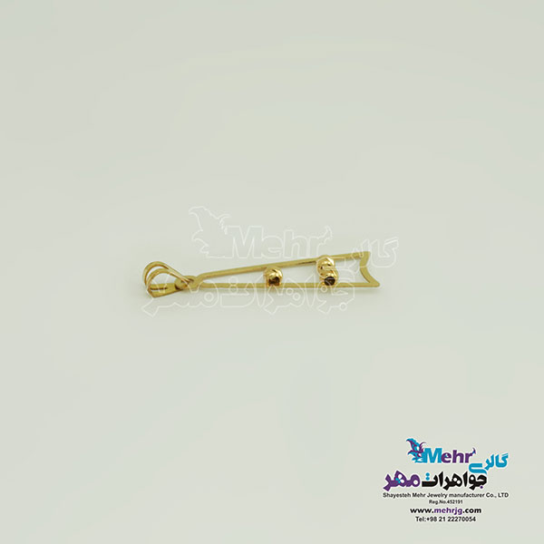 آویز طلا - طرح هندسی