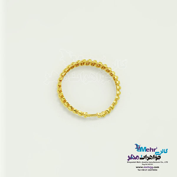 انگشتر طلا - طرح پیچ