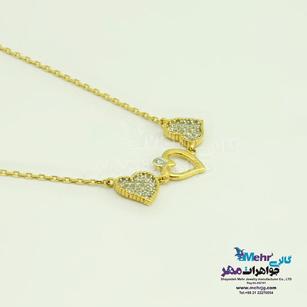 گردنبند طلا - طرح قلب