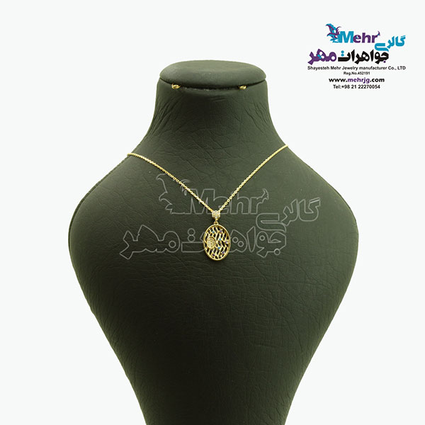 گردنبند طلا - طرح هندسی