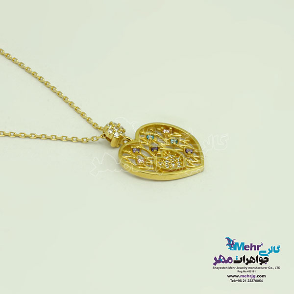 گردنبند طلا - طرح قلب