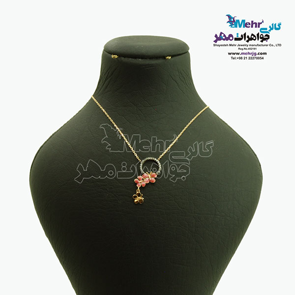 گردنبند طلا - طرح پروانه