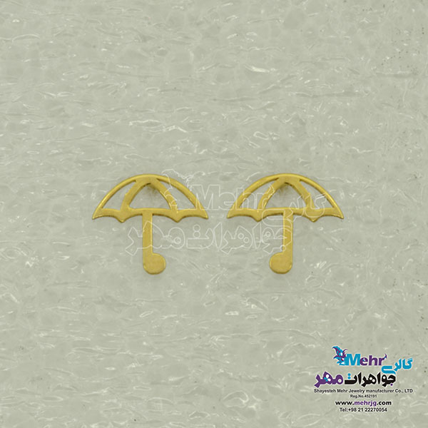 گوشواره طلا - طرح چتر