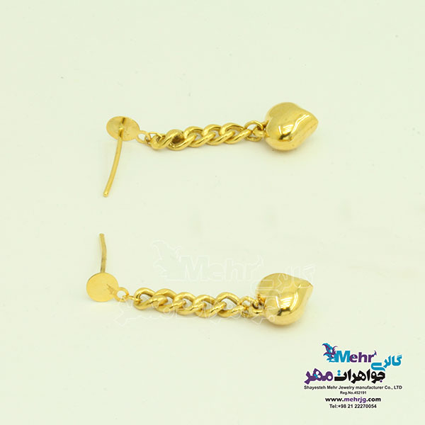 گوشواره طلا - طرح قلب