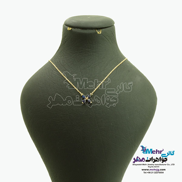 گردنبند طلا - طرح گل