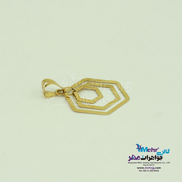 اویز طلا - طرح هندسی