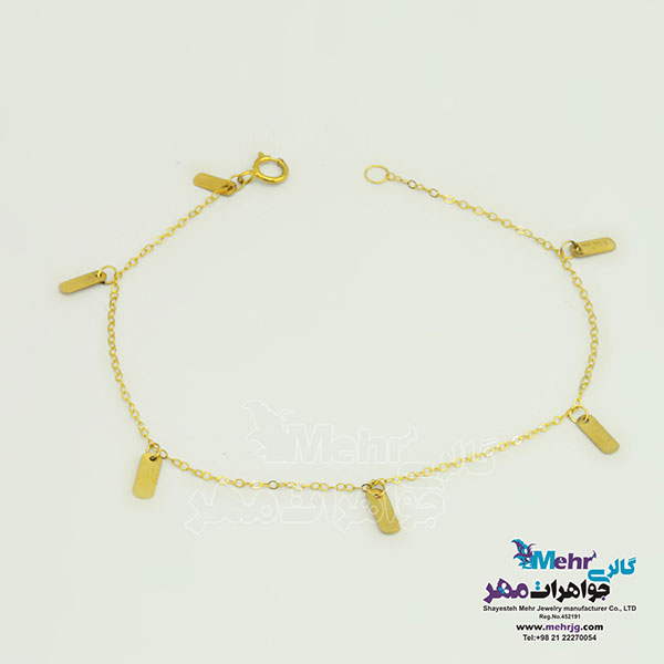 دستبند طلا - طرح هندسی