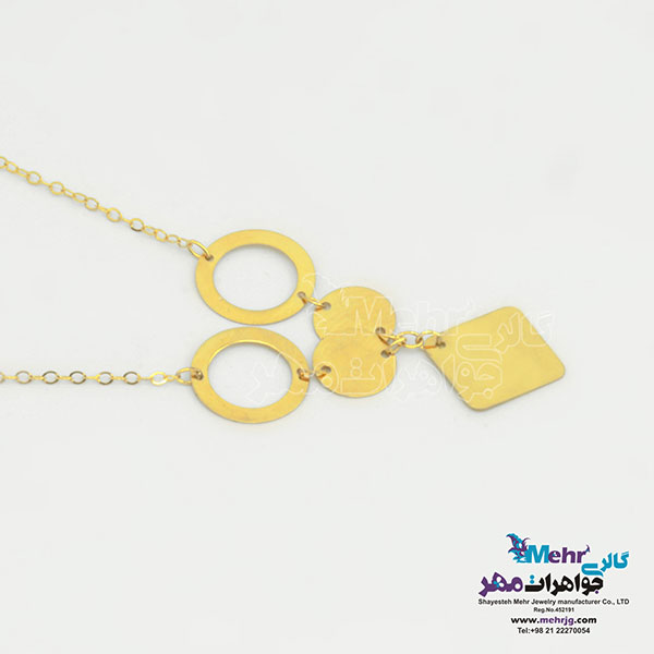 گردنبند طلا - طرح هندسی