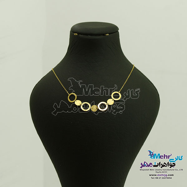 گردنبند طلا - طرح هندسی