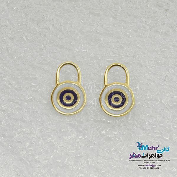 گوشواره طلا - طرح چشم نظر