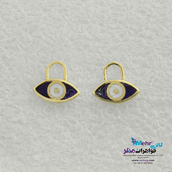 گوشواره طلا - طرح چشم نظر