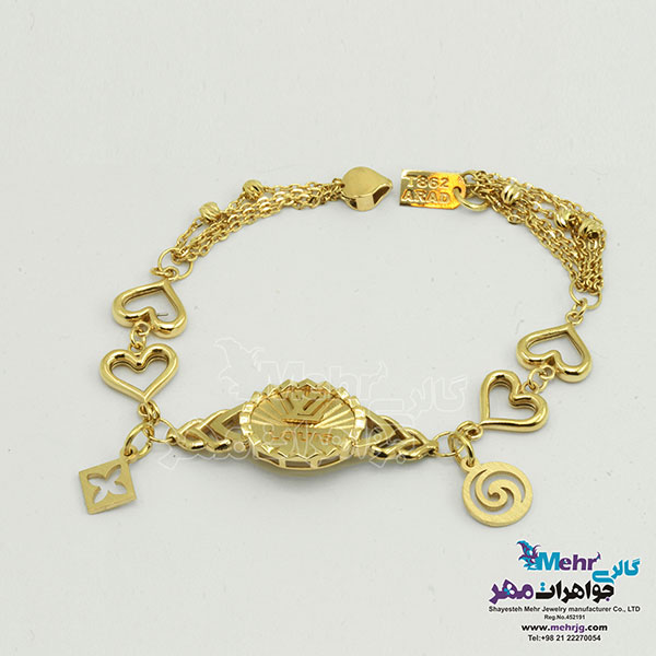 دستبند طلا - طرح زروان