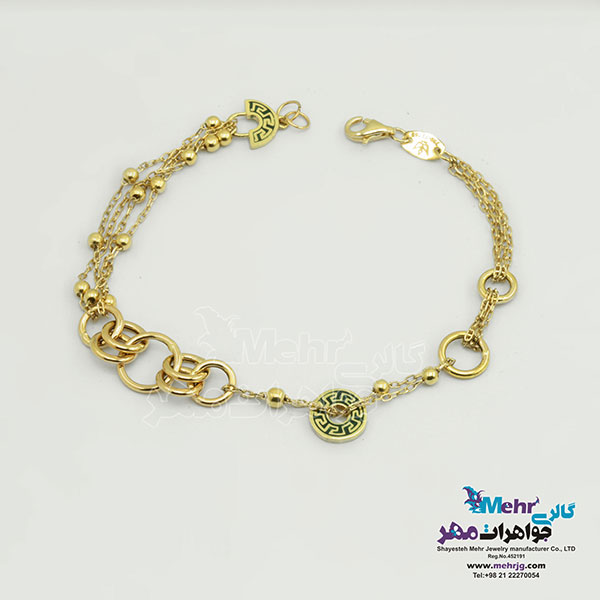 دستبند طلا - طرح زروان