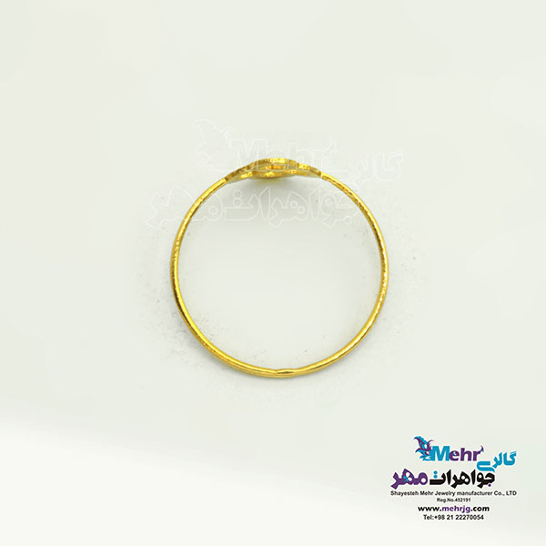 انگشتر طلا - طرح شبدر
