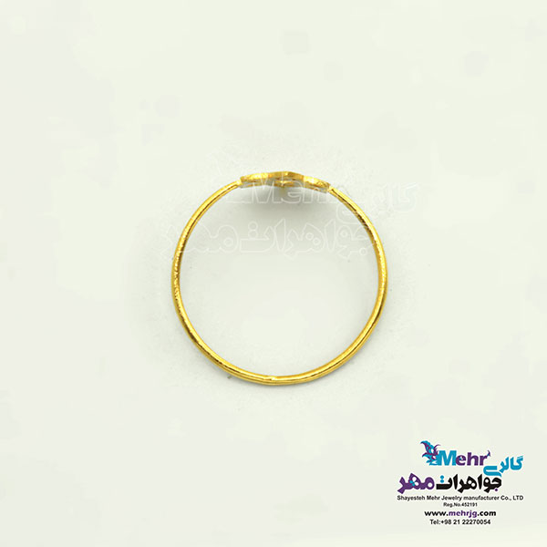 انگشتر طلا - طرح گل