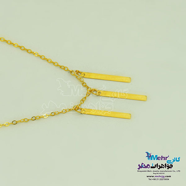 گردنبند طلا - طرح هندسی