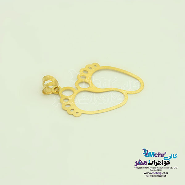 آویز طلا - طرح رد پا