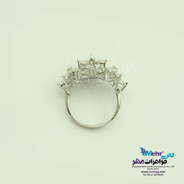 انگشتر طلا - طرح گل شش پر