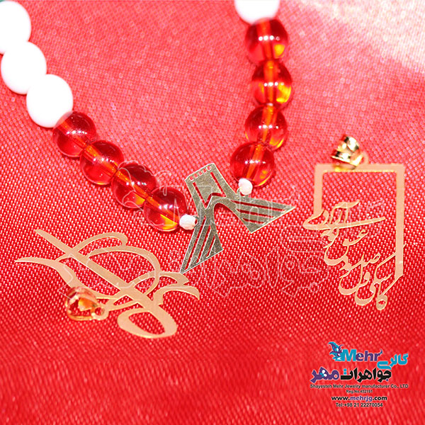 دستبند طلا و سنگ - طرح آزادی