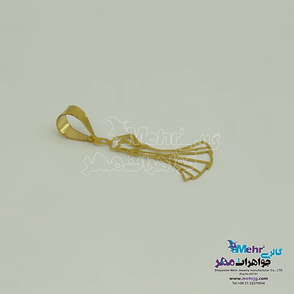 آویز طلا - طرح بانو