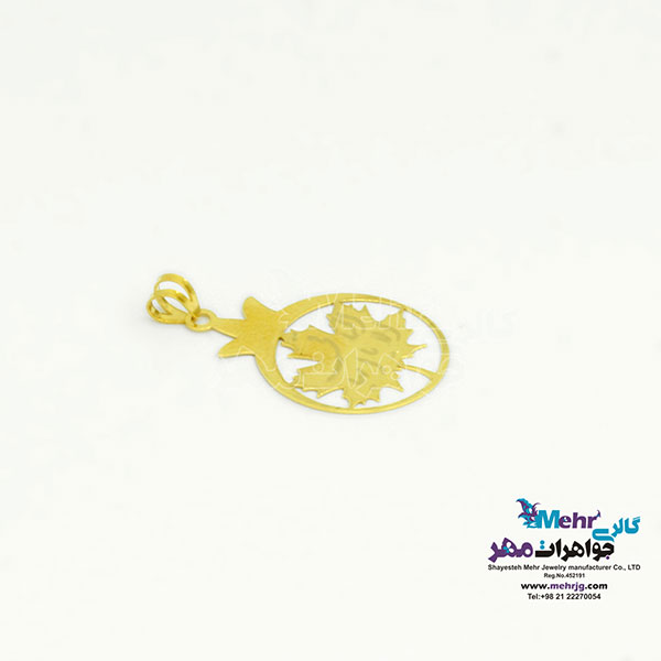 آویز طلا - طرح انار