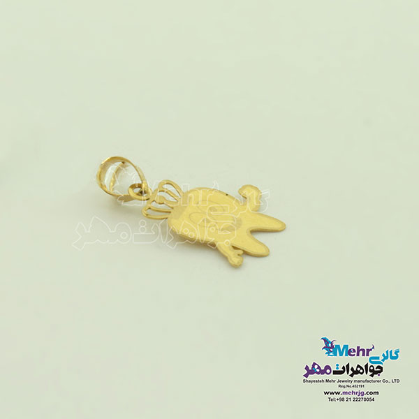 آویز طلا - طرح دندان