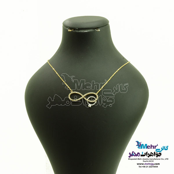 گردنبند طلا - طرح بینهایت