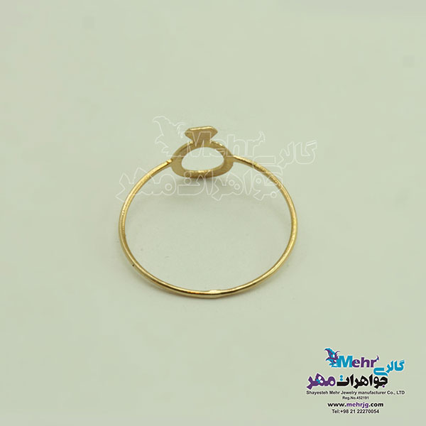 انگشتر طلا - طرح هندسی