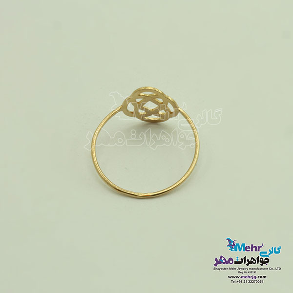 انگشتر طلا - طرح هندسی