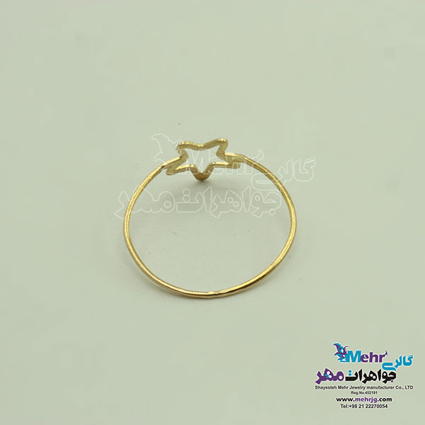 انگشتر طلا - طرح ستاره