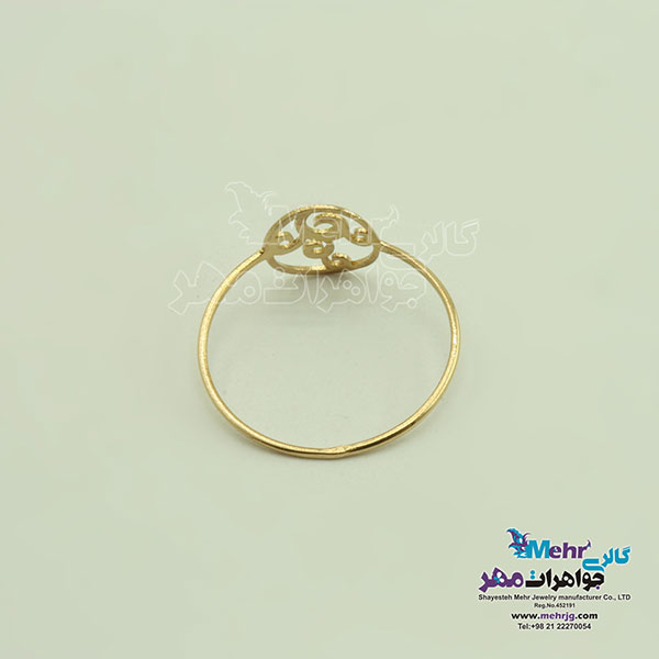 انگشتر طلا - طرح گل