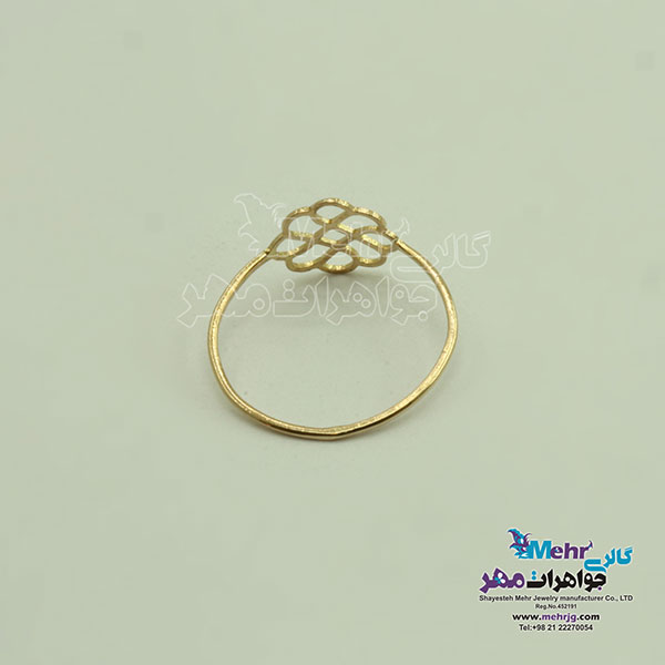انگشتر طلا - طرح گل