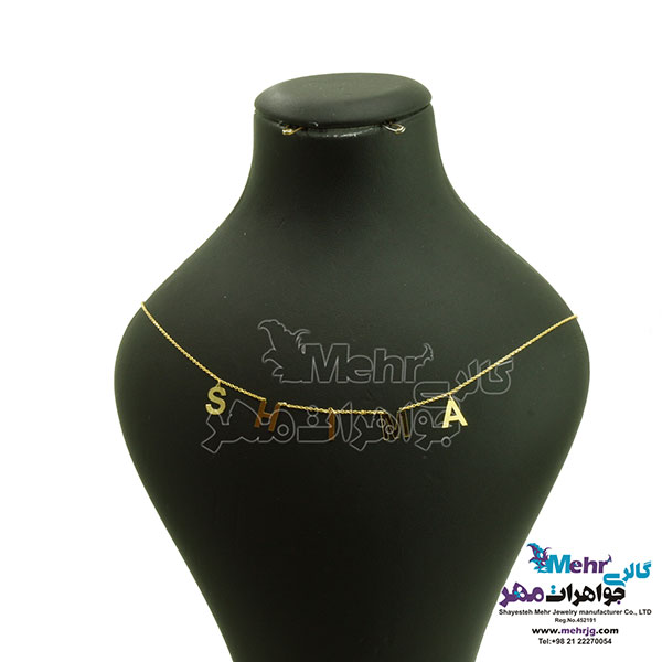 گردنبند طلا - طرح اسم شیما