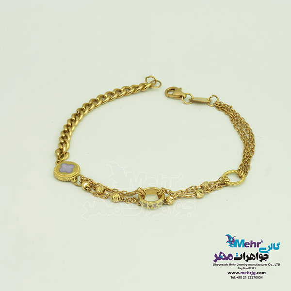 دستبند طلا - طرح ونکلیف