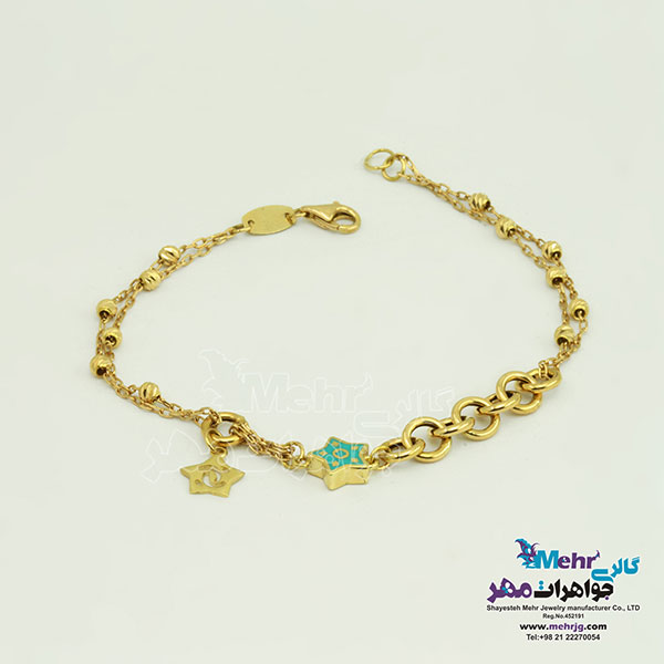 دستبند طلا - طرح ستاره