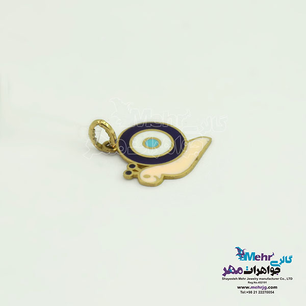 آویز طلا - طرح حلزون
