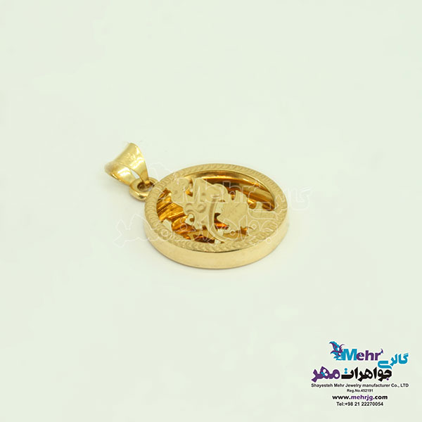 آویز طلا - طرح و ان یکاد