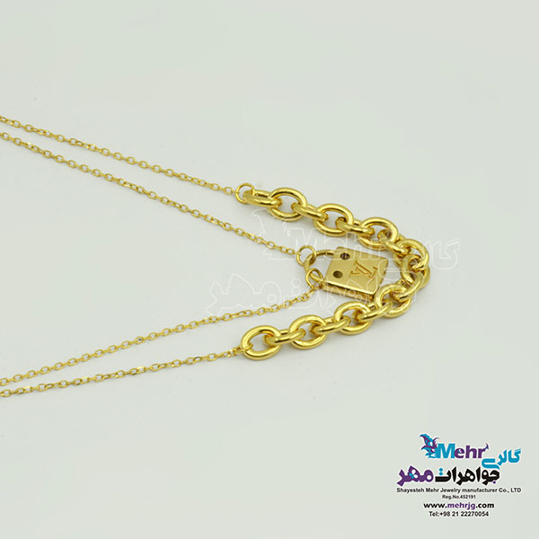 گردن بند طلا - طرح قفل
