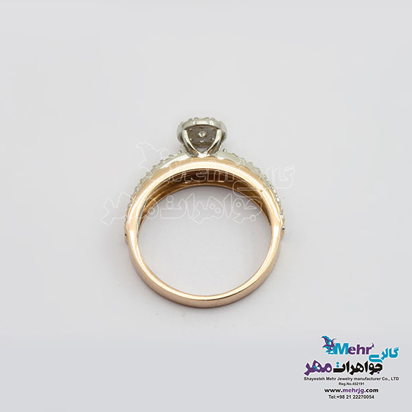 انگشتر طلا - طرح حلقه پشت حلقه