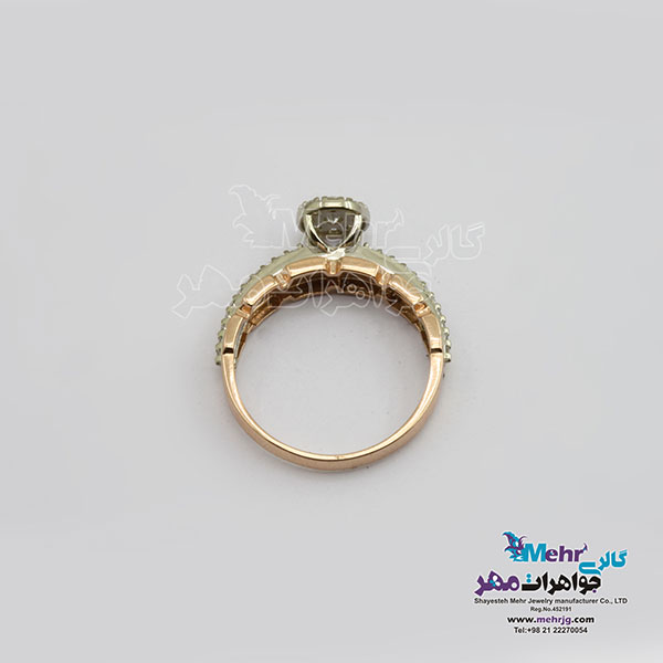 انگشتر طلا - طرح حلقه پشت حلقه