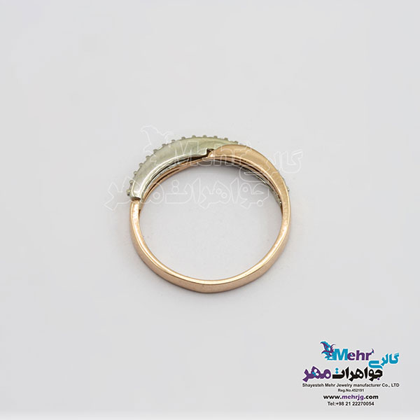 انگشتر طلا - طرح حلقه پشت حلقه