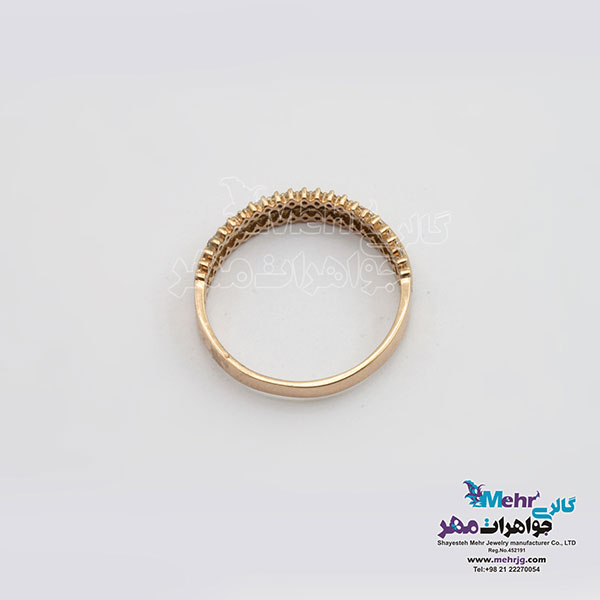 انگشتر طلا - طرح حلقه پشت حلقه