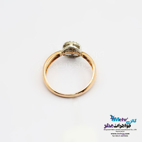 انگشتر طلا - طرح هندسی