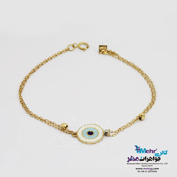 دستبند طلا - طرح چشم نظر
