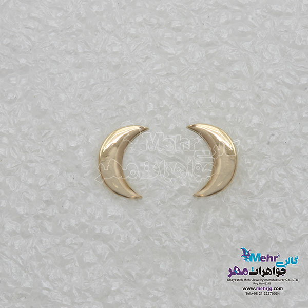 گوشواره طلا - طرح هلال
