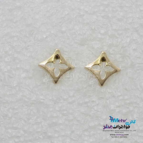 گوشواره طلا - طرح ون کلیف